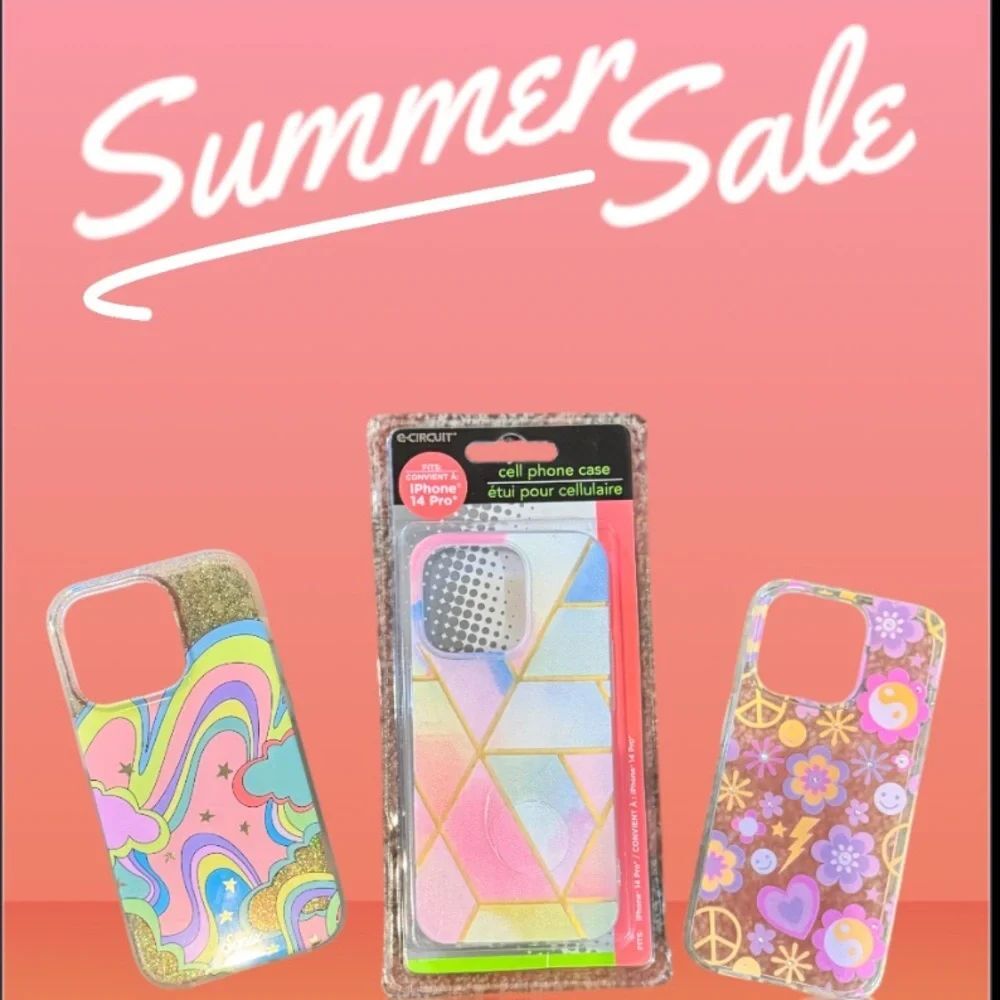 I PHONE CASES FOR 14/15 PRO THEY FIT BOTH CELL PHONES ALL ARE EITHER NWT NWOT